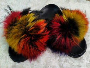 Fluffy Fur Slippers: Color Me Bad