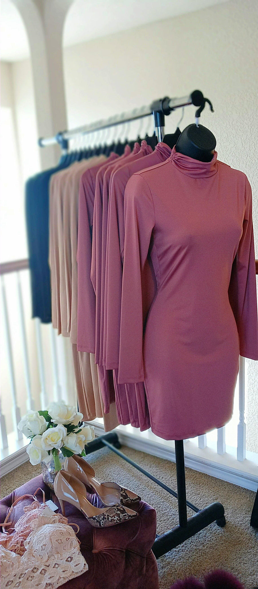 Berry Bella Bodycon Dress - GLO Culture Boutique™