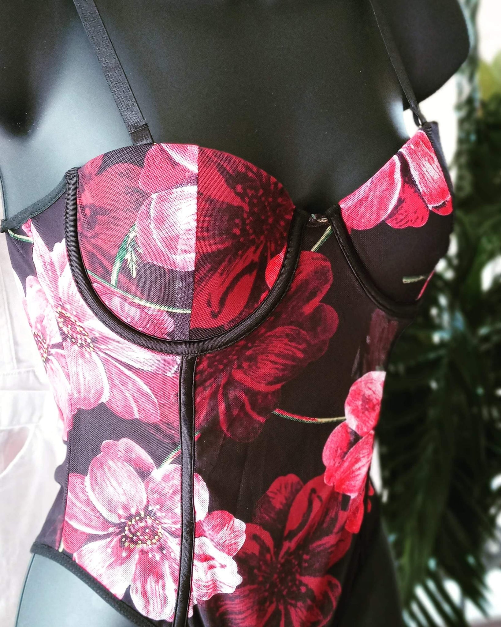 "Passion Flower" Bodysuit (Voluptuous +) - GLO Culture Boutique™