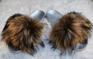 Fluffy Fur Slippers: Rabbit
